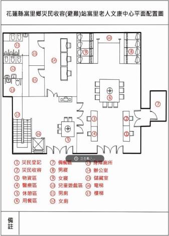 富里文康中心平面配置圖