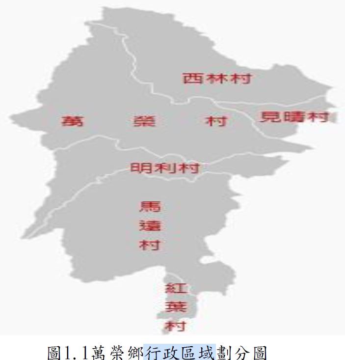 萬榮行政區域圖